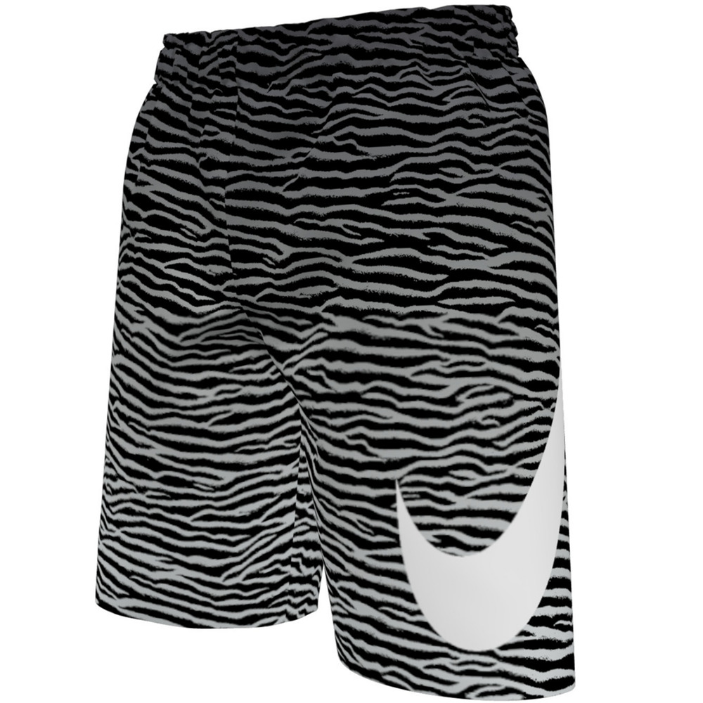 Nike Big Boys Tiger Fade 7" Volley Swim Shorts Black Size XL